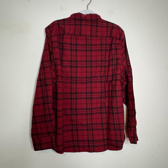 Alesbury Men's Red Plaid Shirt Size Large NWT Long Sleeve Button Up Cotton - Picture 5 of 10
